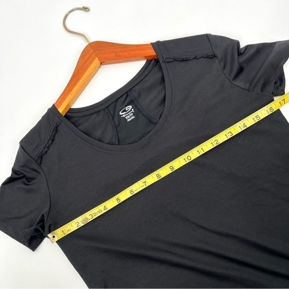 C9 CHAMPION Woman's Black Short Sleeve Lightweight Athletic Top Size XS - Picture 9 of 9